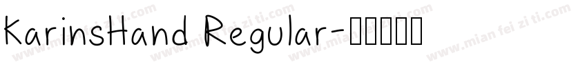 KarinsHand Regular字体转换